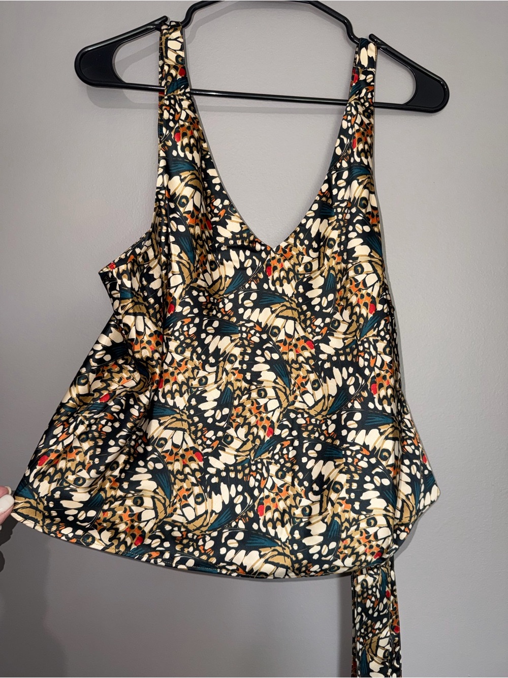 Wildfang - Satin Cami Butterfly with scarf tie